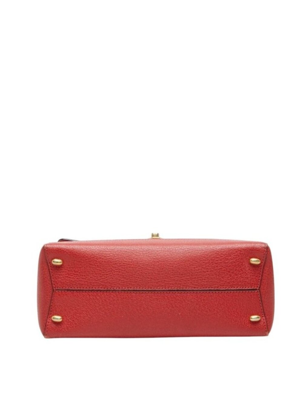Celine 2-Way Shoulder Bag Top Handle Red Leather - Picture 3 of 10